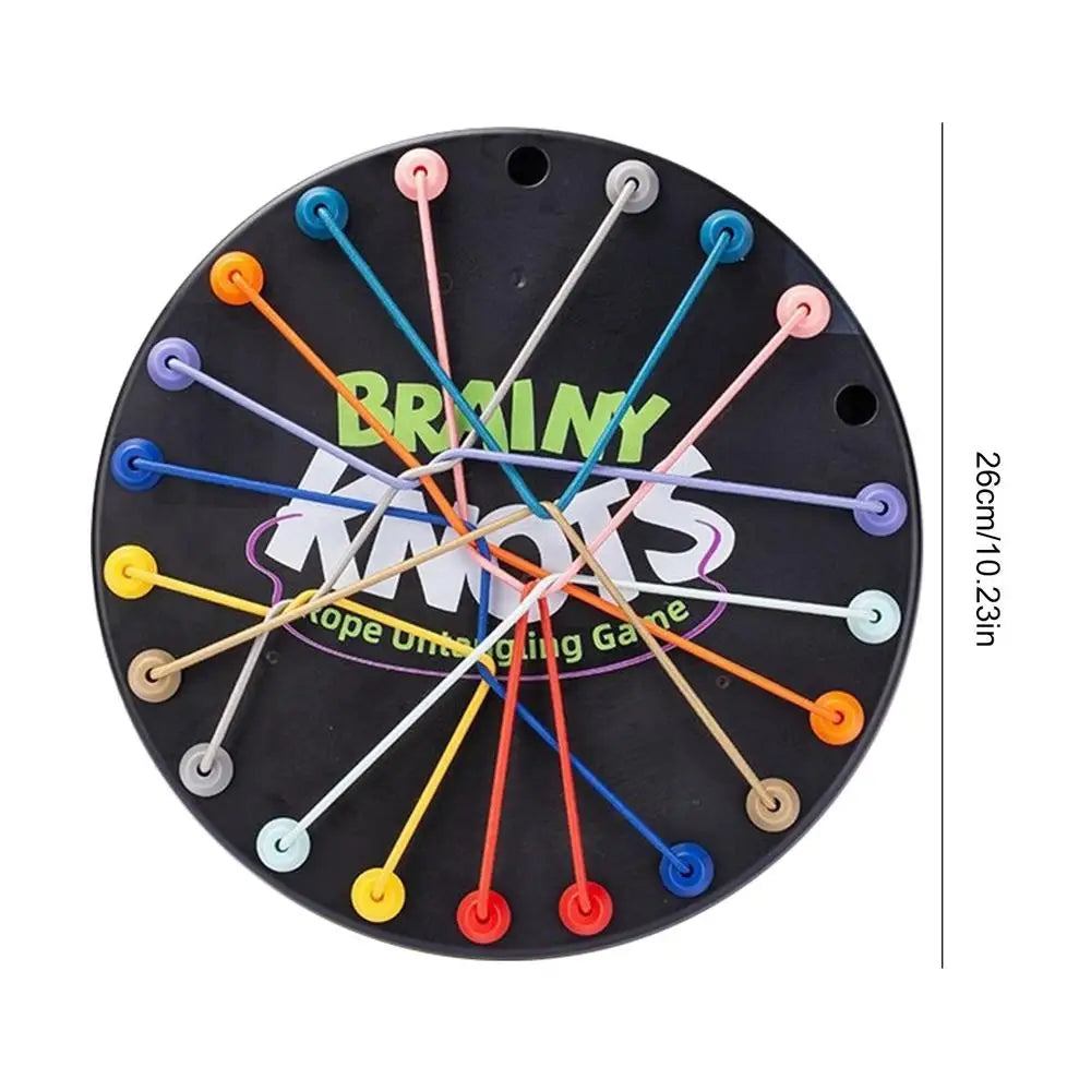 Colorful Rope Knot Puzzle Board Game – Kids & Adults