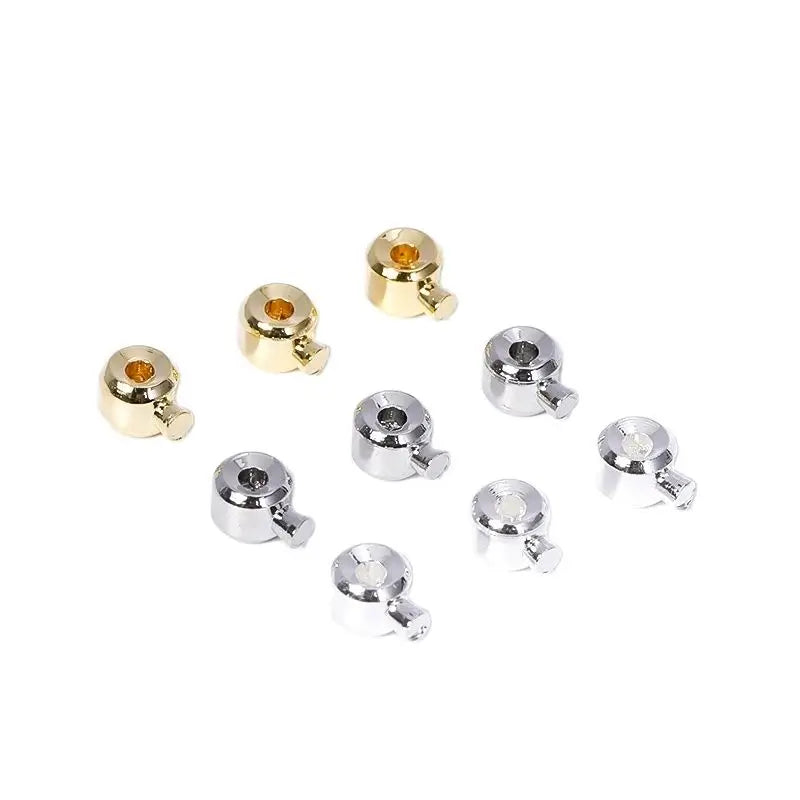 18K Gold Plated Brass Crimp End Beads for Memory Wire | Wholesale