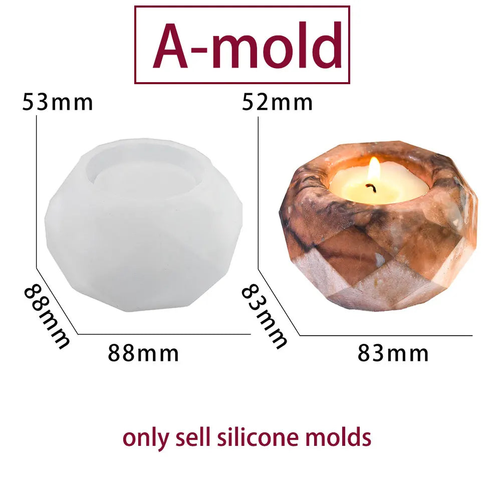 Spherical Silicone Mold – Candle, Planter & Pen Holder DIY