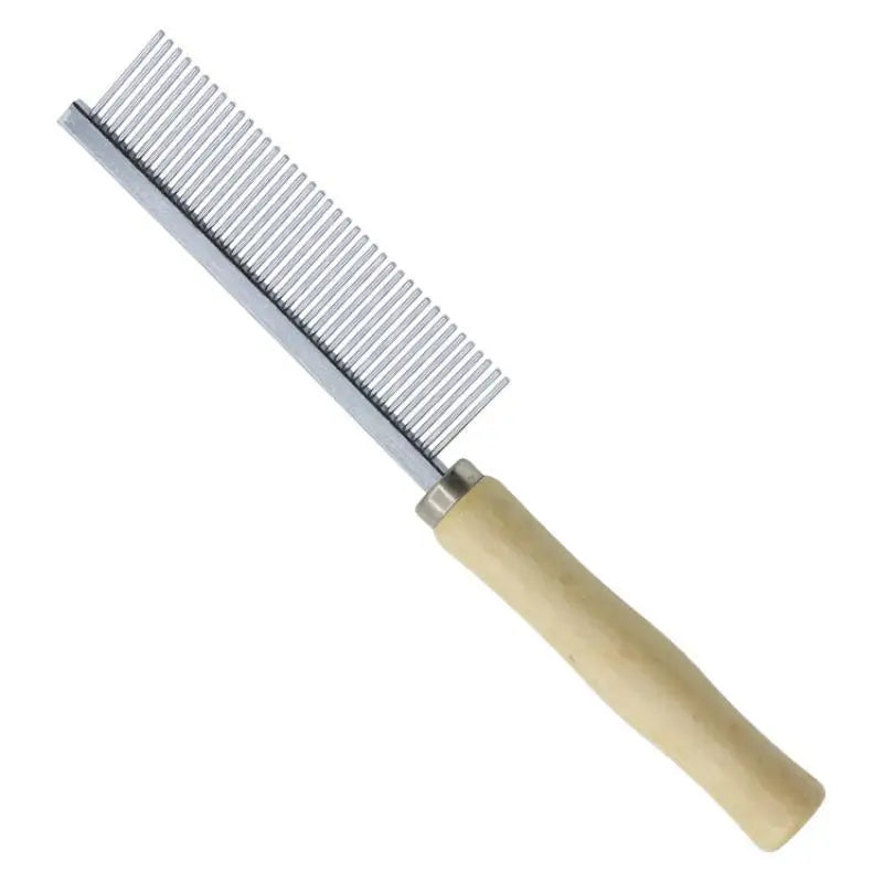 Pet Grooming Comb Wood Handle – Cats & Dogs Deshedding Tool