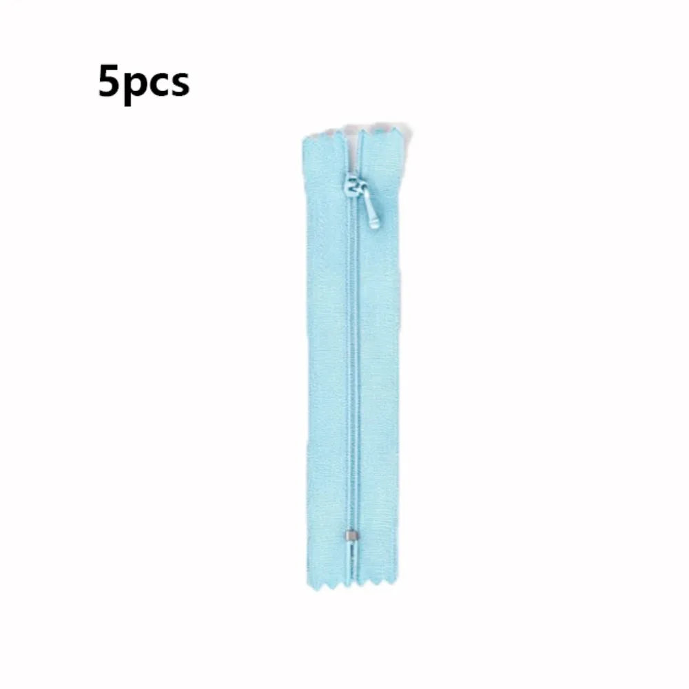 5-Pack 7cm Mini Zippers – Multicolor DIY Sewing & Doll Crafts