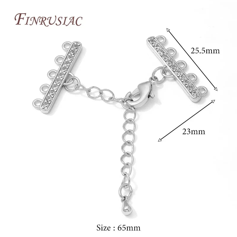 18K Gold Plated Brass Chain Extender – DIY Pearl Necklace Connector