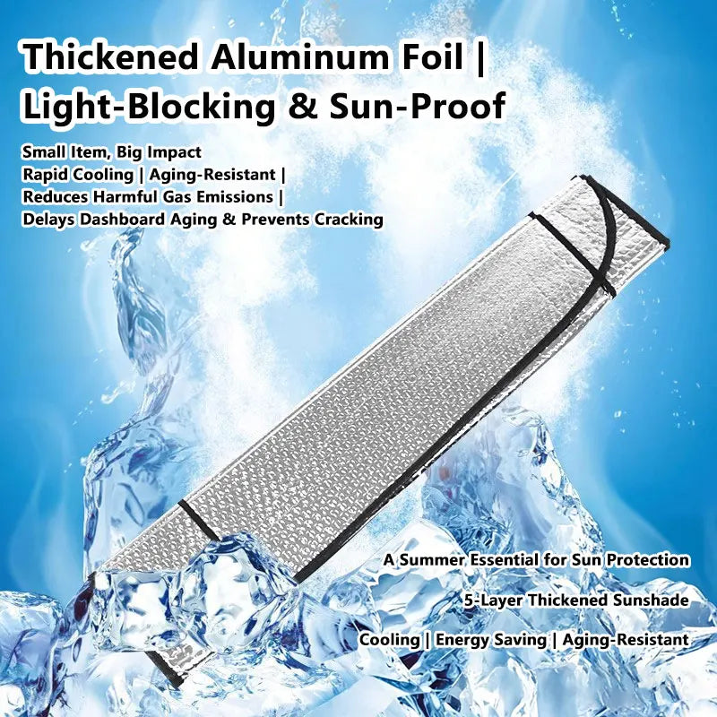 Car Windshield Sun Visor – Front & Rear UV Heat Insulation Shade