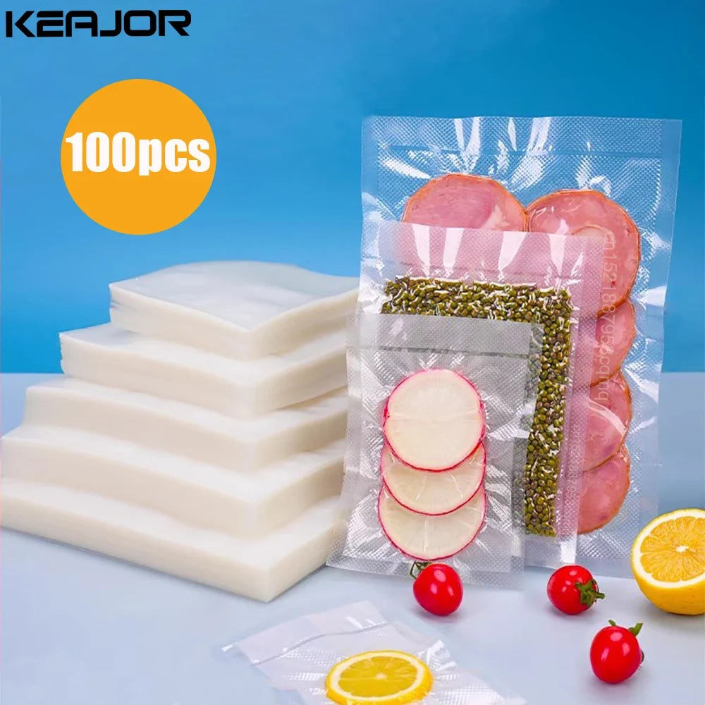 Vacuum Sealer Bags 100pcs – Airtight Food Storage Bags
