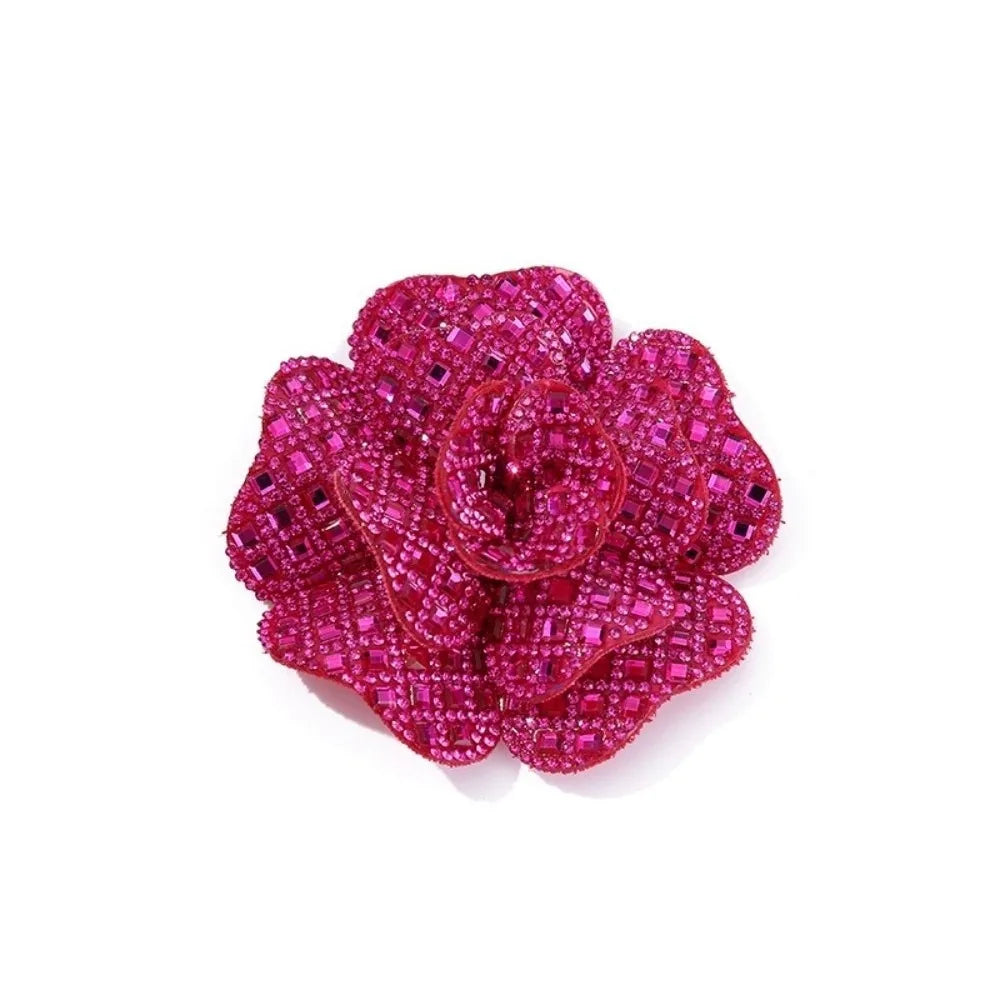 3D Rhinestone Flower Patch – DIY Brooch Corsage Badge