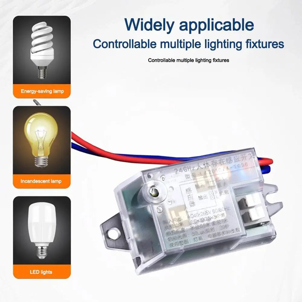 24GHz Radar Human Presence Sensor Switch – Auto On/Off