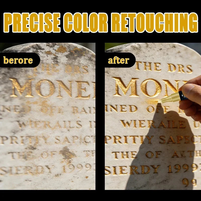 Golden Tombstone Marker Pen – Restore Gravestone Inscriptions