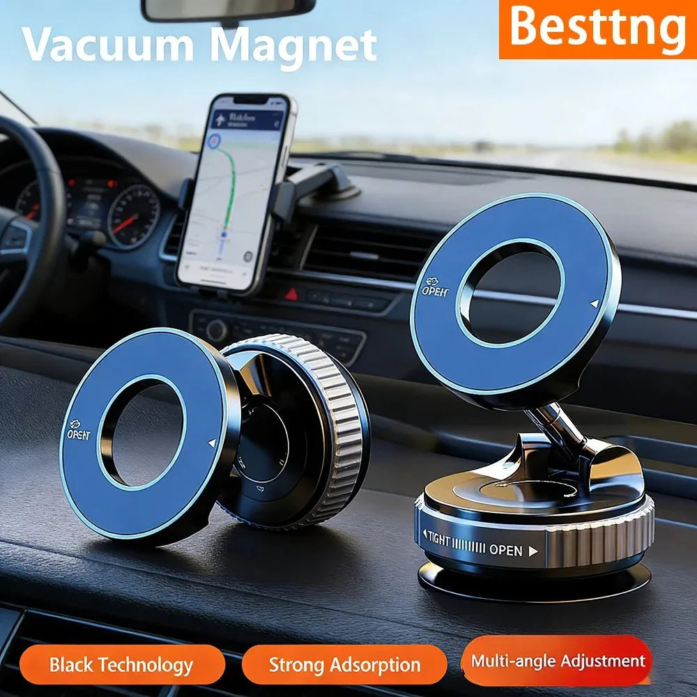 Foldable Magnetic Car Phone Holder – 360° Universal Mount
