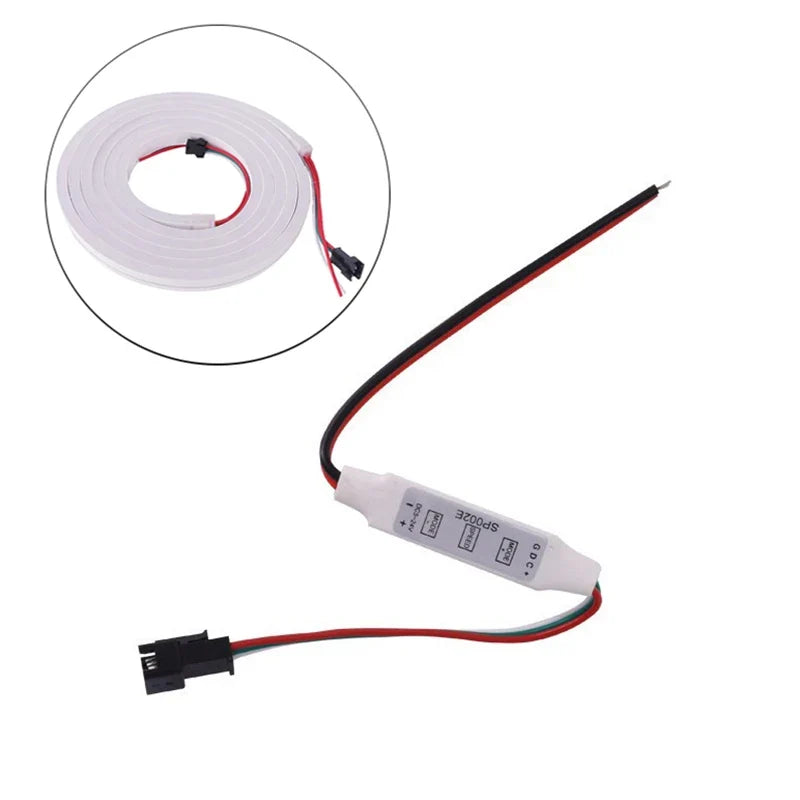 SP621E Bluetooth LED Strip Controller WS2812B USB 3-Key DC5V-24V