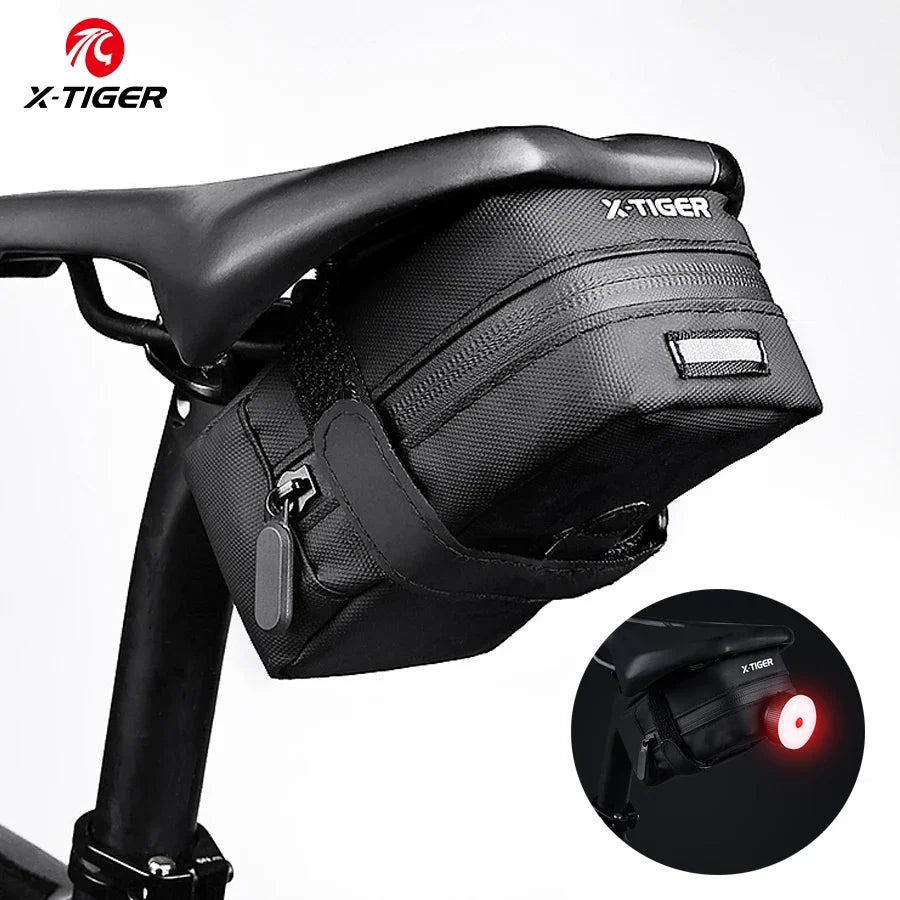 X-TIGER Waterproof Bike Saddle Bag | 0.7L Bicycle Tail Bag