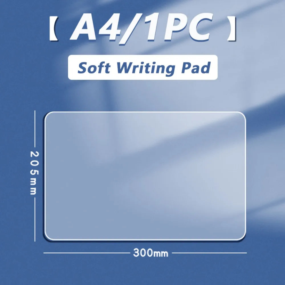 Transparent PP Desk Mat – Waterproof Writing Pad A2 A3 A4 A5