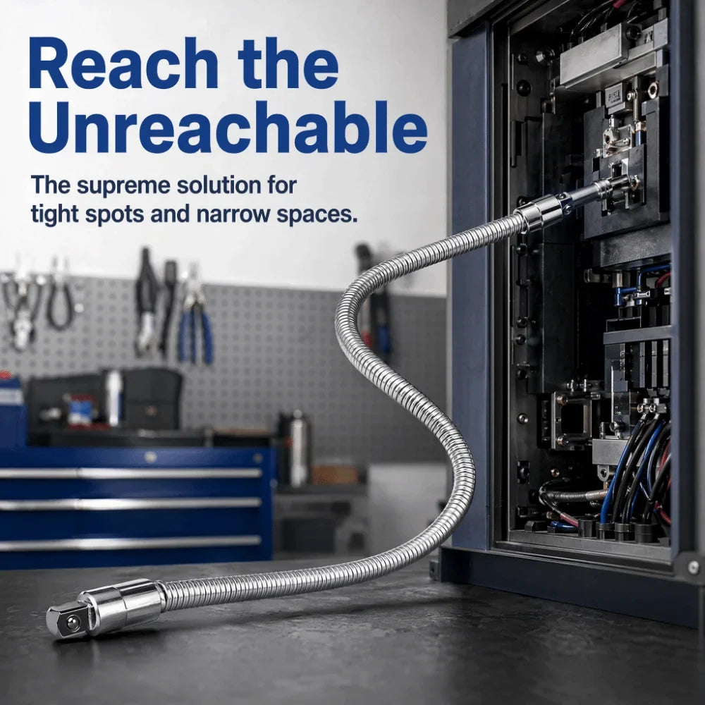 1/2" Drive Flexible Extension Bar – Chrome Vanadium, 350mm
