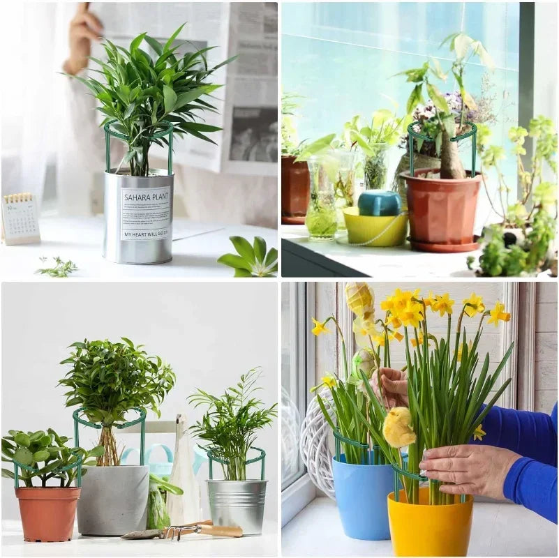 T-Shaped Plant Support Stakes | Garden Pot Rack Set 4/8pc