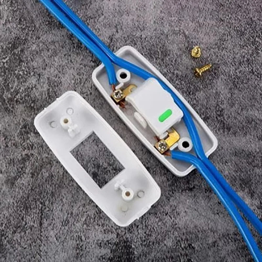 Boat Shape Inline ON/OFF Cord Switch for Table & Desk Lamps