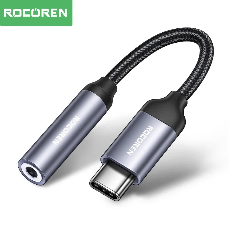 Rocoren USB-C to 3.5mm Audio Adapter – Hi-Fi DAC Cable