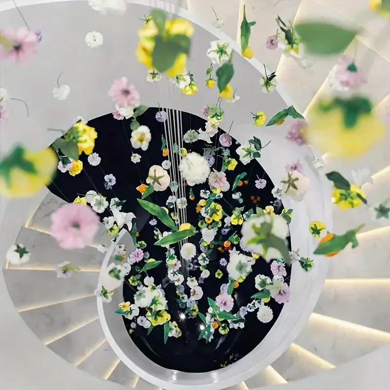 DIY Floating Flower Door Curtain Kit – 20 Artificial Flowers