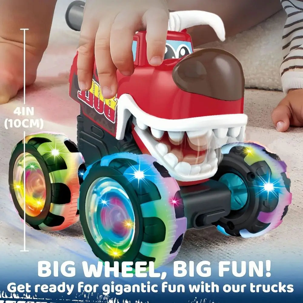 Monster Truck Pull Back Toy with Lights – Kids Gift Ages 4–12