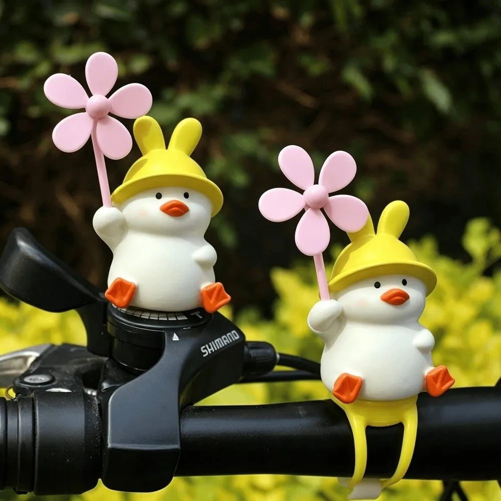 Yellow Windmill Duck Pendant – Bike Ornament & Photo Prop