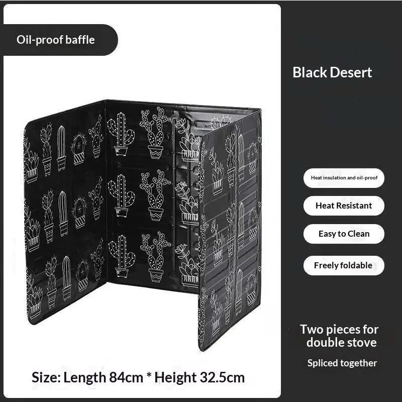 Foldable Aluminum Foil Oil Splatter Guard for Stove – 4 Panel