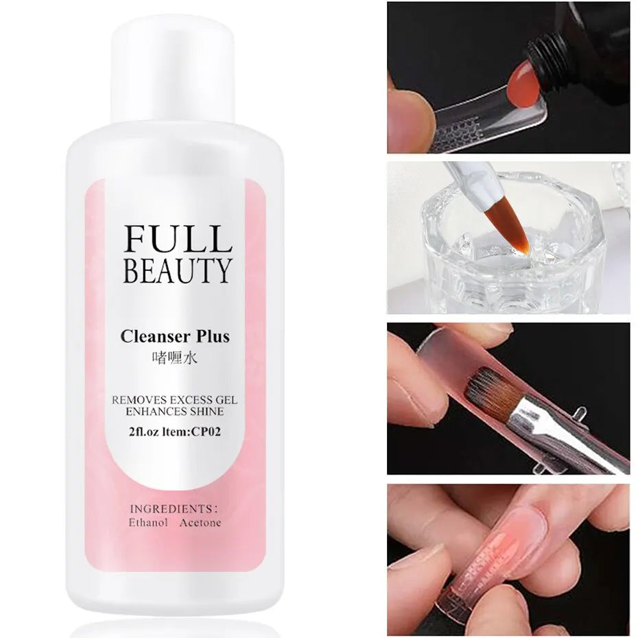 Full Beauty 35ml Nail Slip Solution – Poly Gel UV Builder Cleanser