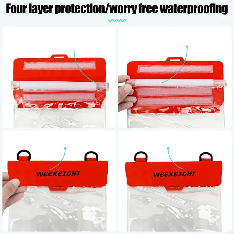 Waterproof Phone & E-Reader Crossbody Bag | Clear Front