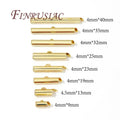 18K Gold Plated Crimp End Caps & Slider Clasps | DIY Jewelry