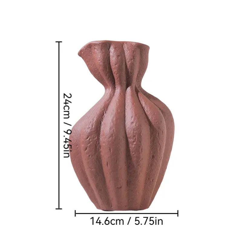 Wabi-Sabi Ceramic Vase | Handcrafted Home Décor Flower Vase