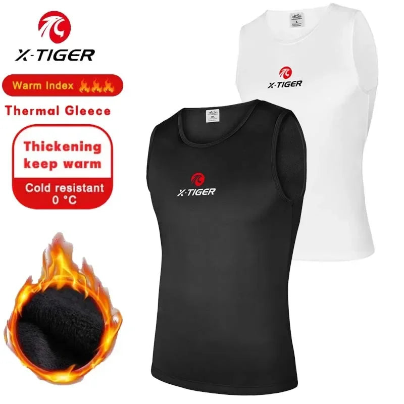 X-TIGER Winter Fleece Thermal Vest – Unisex Sleeveless Base Layer