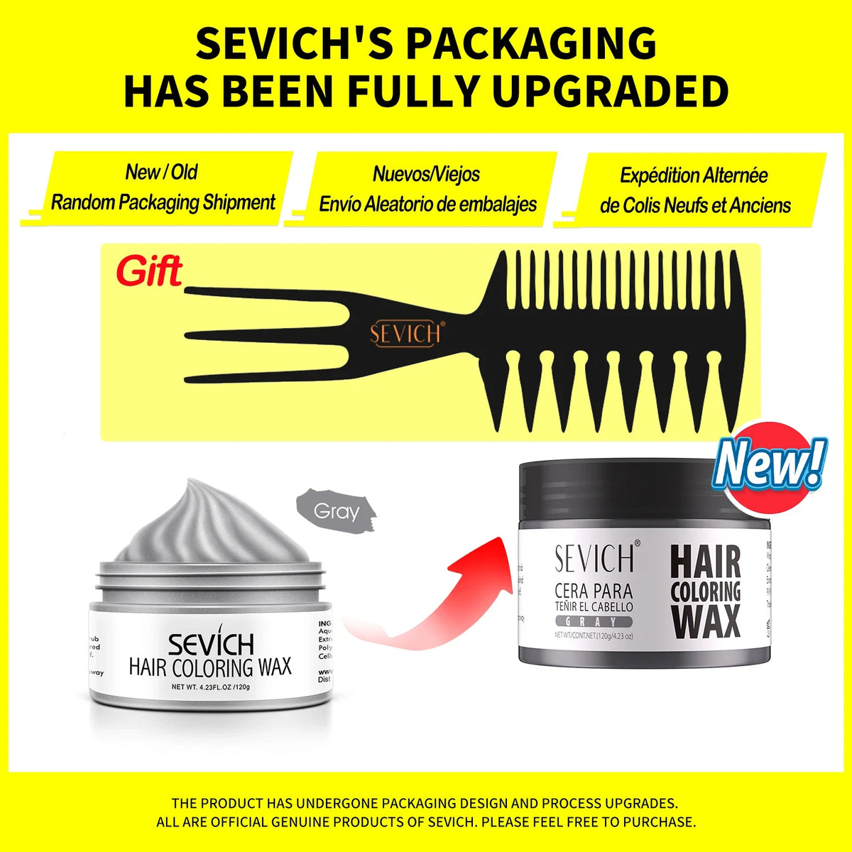 SEVICH Temporary Hair Colour Wax – Hair, Beard & Brow Dye