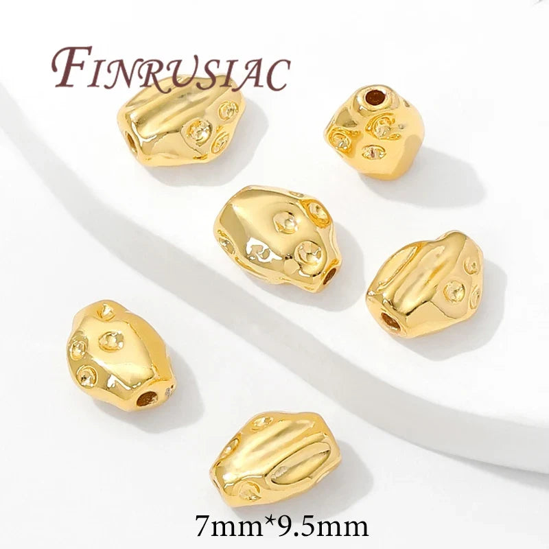 Baroque 18K Gold Plated Spacer Beads | DIY Jewelry Making