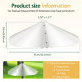 2-Pack Transparent Squirrel Baffle for Bird Feeder Poles