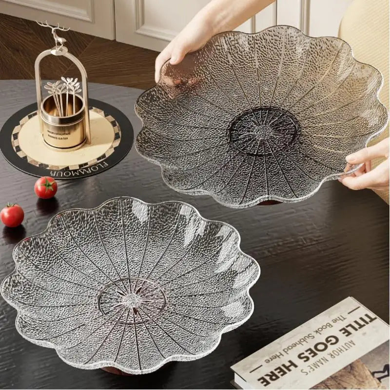 Elegant Footed Fruit Bowl Pedestal Plate – BPA-Free Plastic