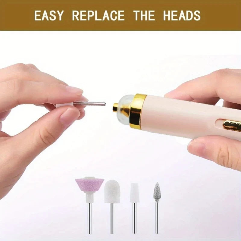 5-Pack Nail File Replacement Heads for Electric Nail Drill