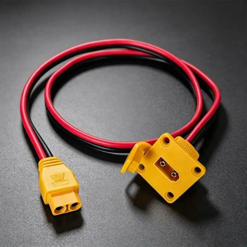 XT90 Panel Mount Extension Cable Male to Female 10AWG DIY