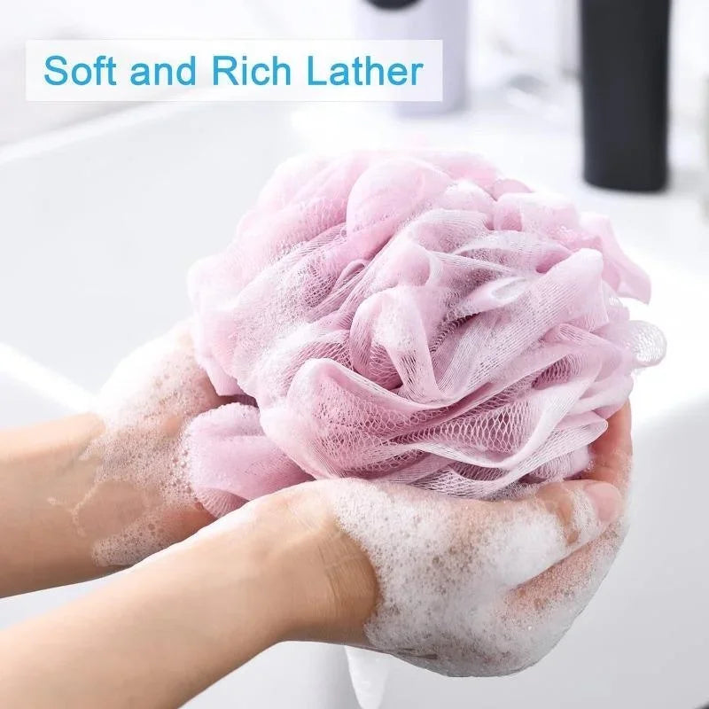 Large Mesh Bath Sponge Ball – Rich Lather Body Scrubber