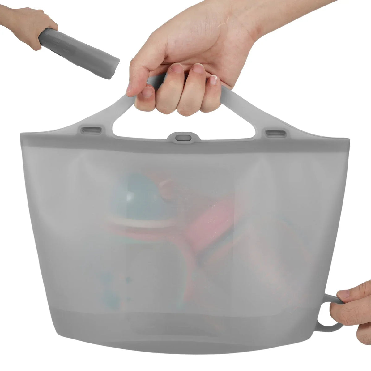 Reusable Silicone Microwave Steam Sanitizing Bag for Baby