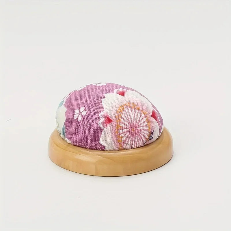 Wooden Base Pincushion – DIY Sewing Needle Storage Holder