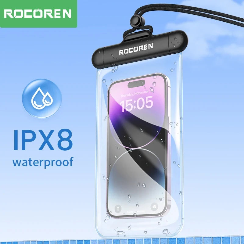 Rocoren Waterproof Phone Case Bag – Universal Swim Cover