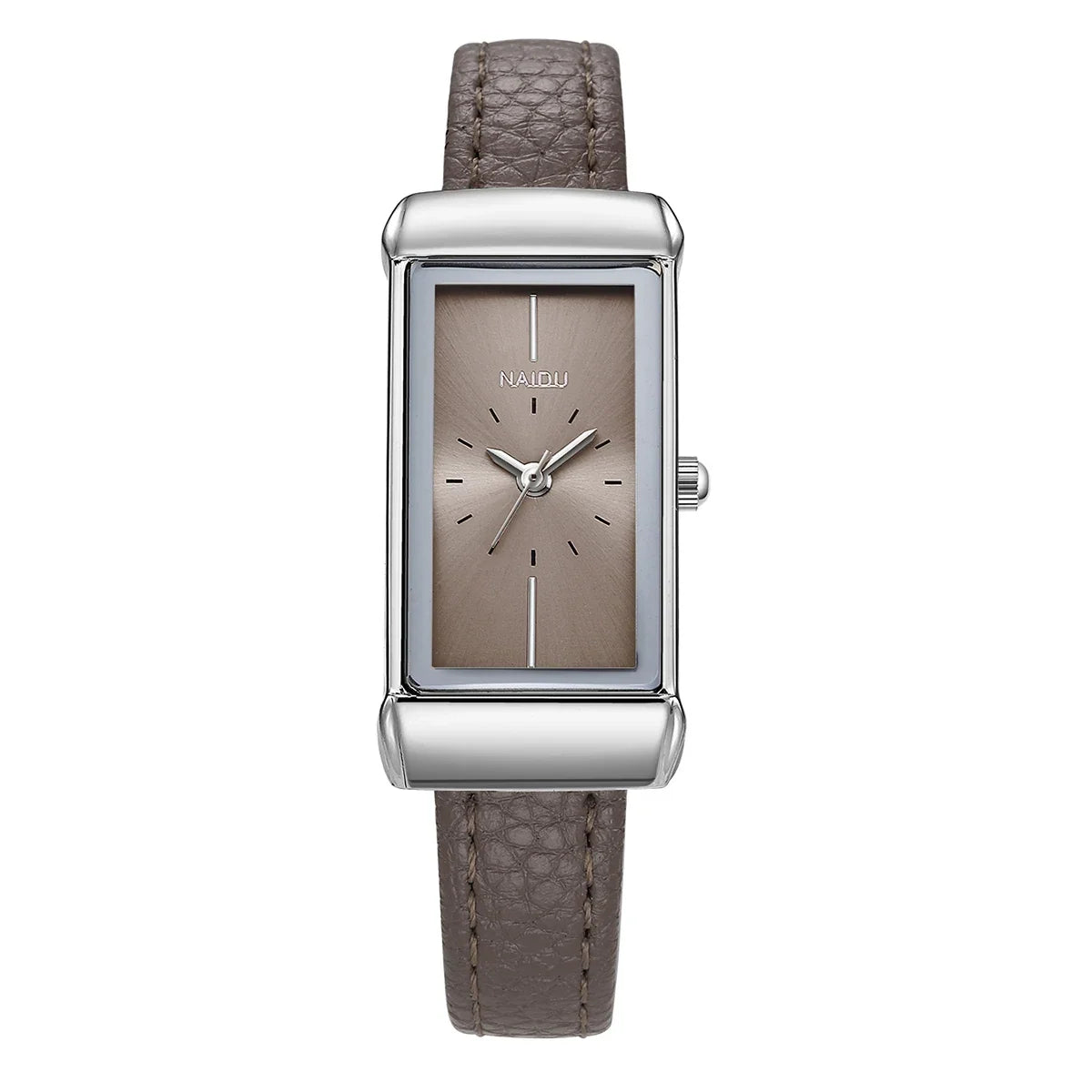 Women's Retro Square Quartz Watch with Leather Strap | Naidu