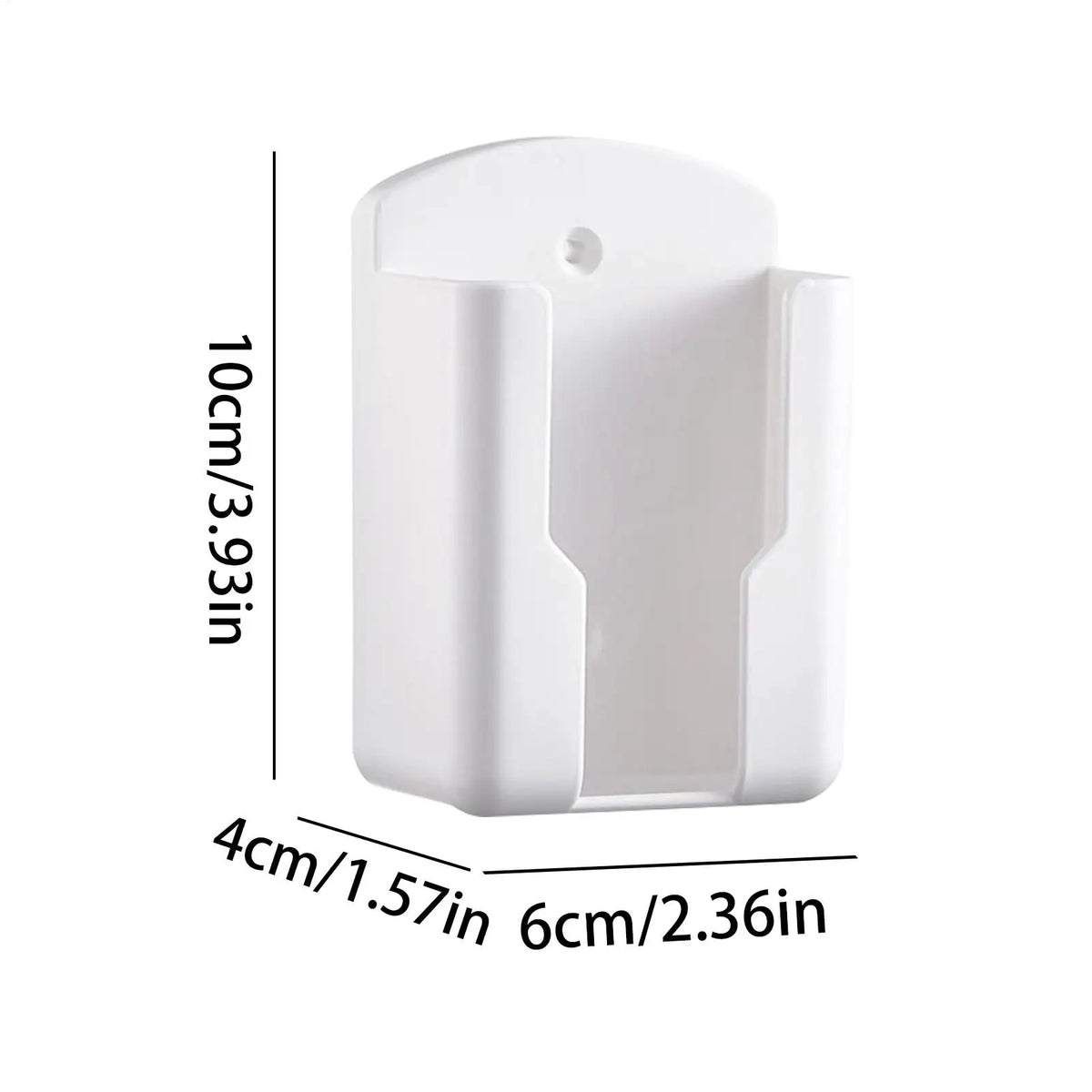 Wall Mount Remote Control Holder – No-Drill Adhesive Storage Box