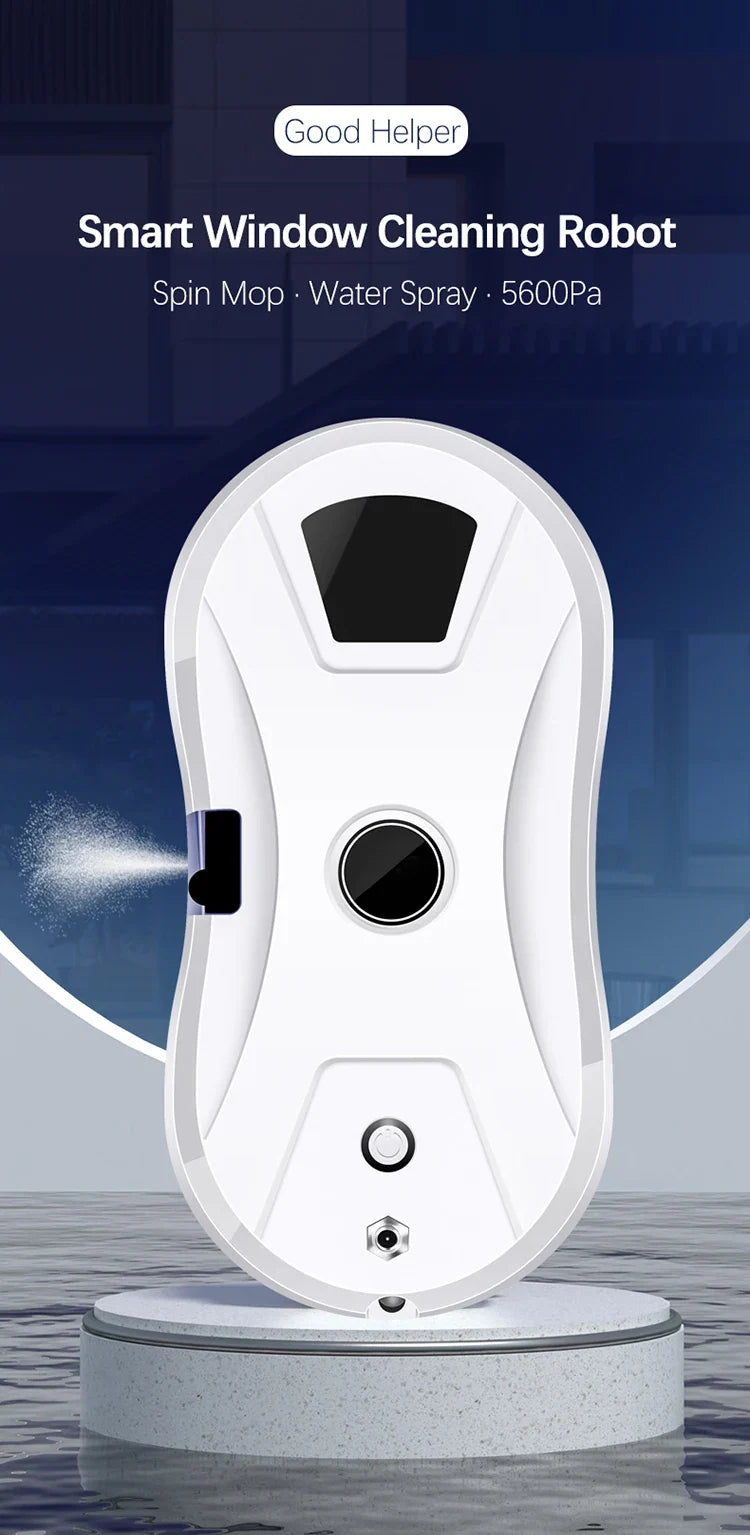 W14S Robot Window Cleaner – Auto Spray & Remote Control