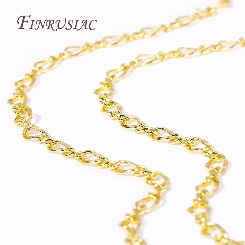 18K Gold Plated Brass Chains Bulk – DIY Jewelry Findings