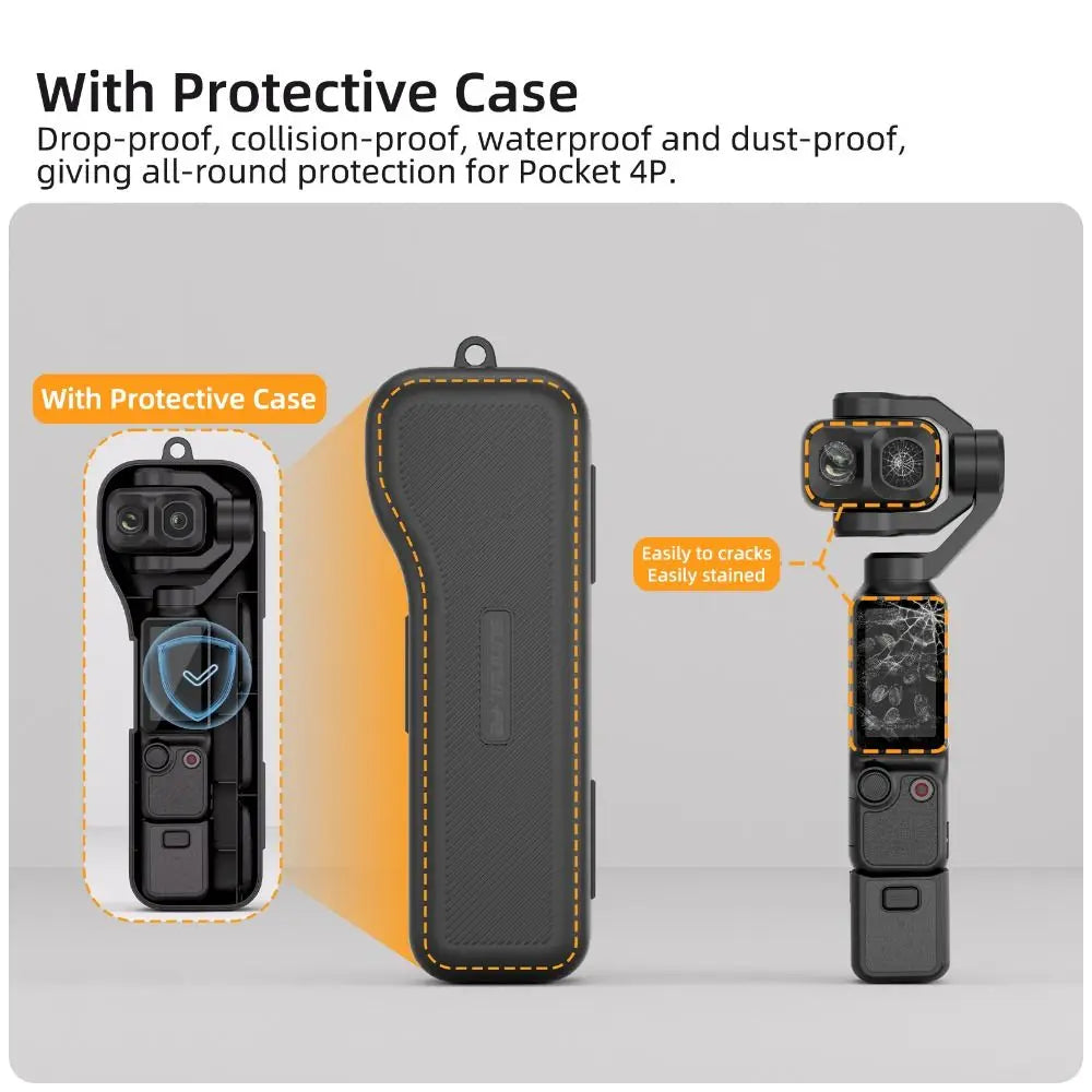 Sunnylife Protective Case with Hand Strap for DJI Osmo Pocket 4P