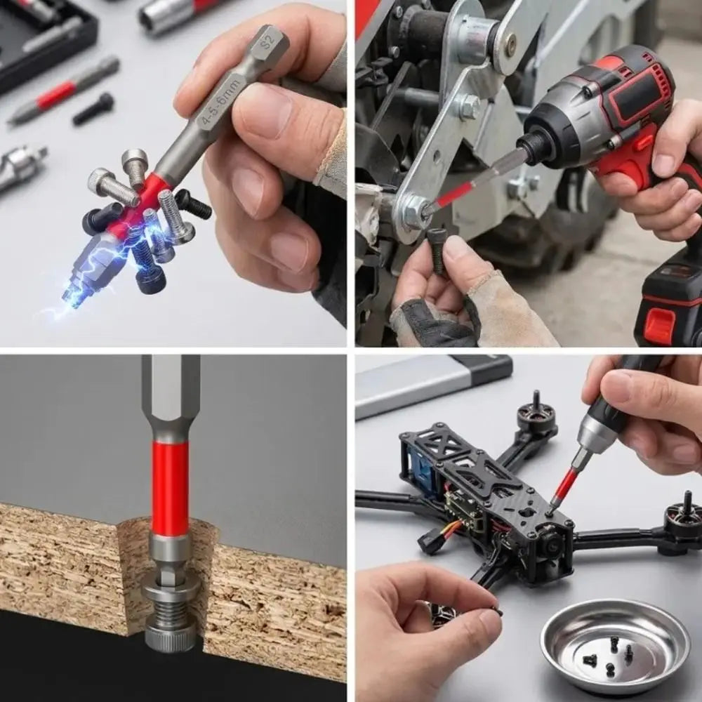 HRC60 Alloy Steel Hex Screwdriver Bit Set – 6.35mm Shank