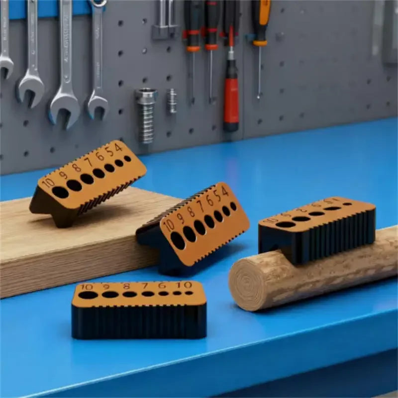 Precision Drill Guide Jig Block | 4–10mm Woodworking Locator