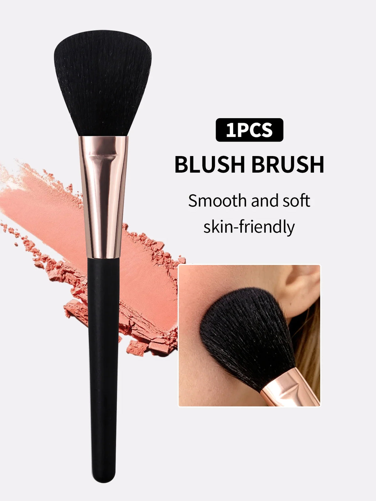 Round Head Makeup Brush – Contour, Blush & Highlight