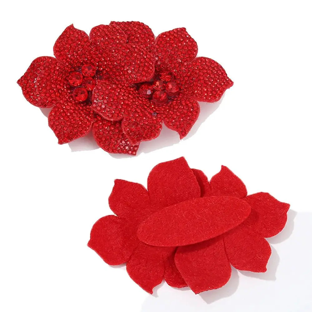3D Camellia Rhinestone Flower Patch for DIY Sewing & Crafts