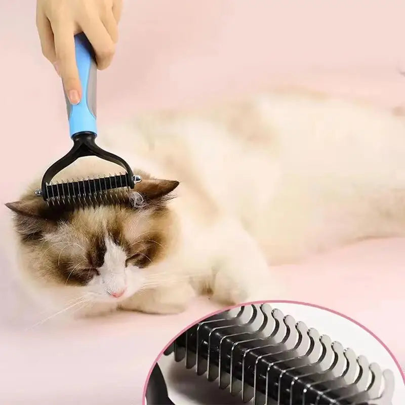 Professional Pet Deshedding Brush for Dogs & Cats