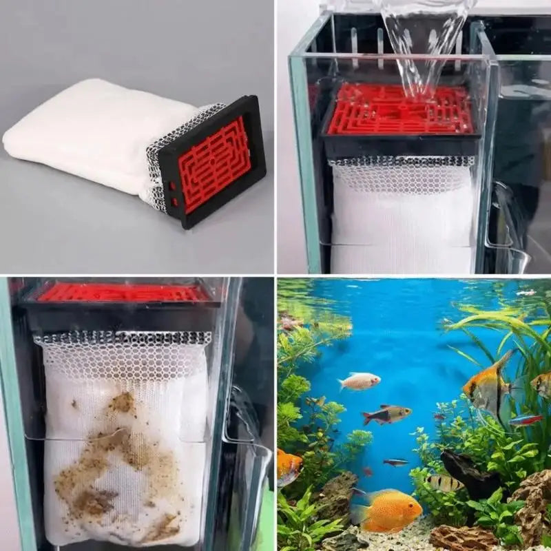 Hang-On Aquarium Filter Bag Water Pump Drip Circulation Kit
