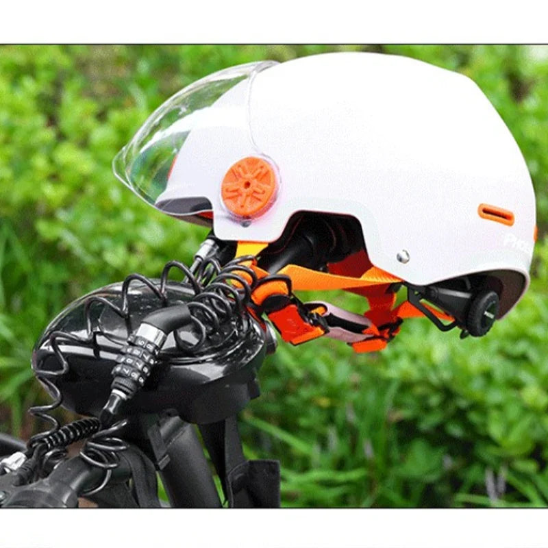 Portable Bicycle Combination Cable Lock – Bike & Helmet Lock